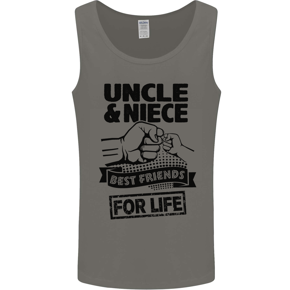 Uncle & Niece Friends for Life Funny Day Mens Vest Tank Top
