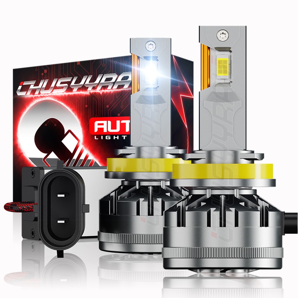 2004-2015 Volvo VNL Semi Truck White LED Headlight Bulbs Kit High Low Beam