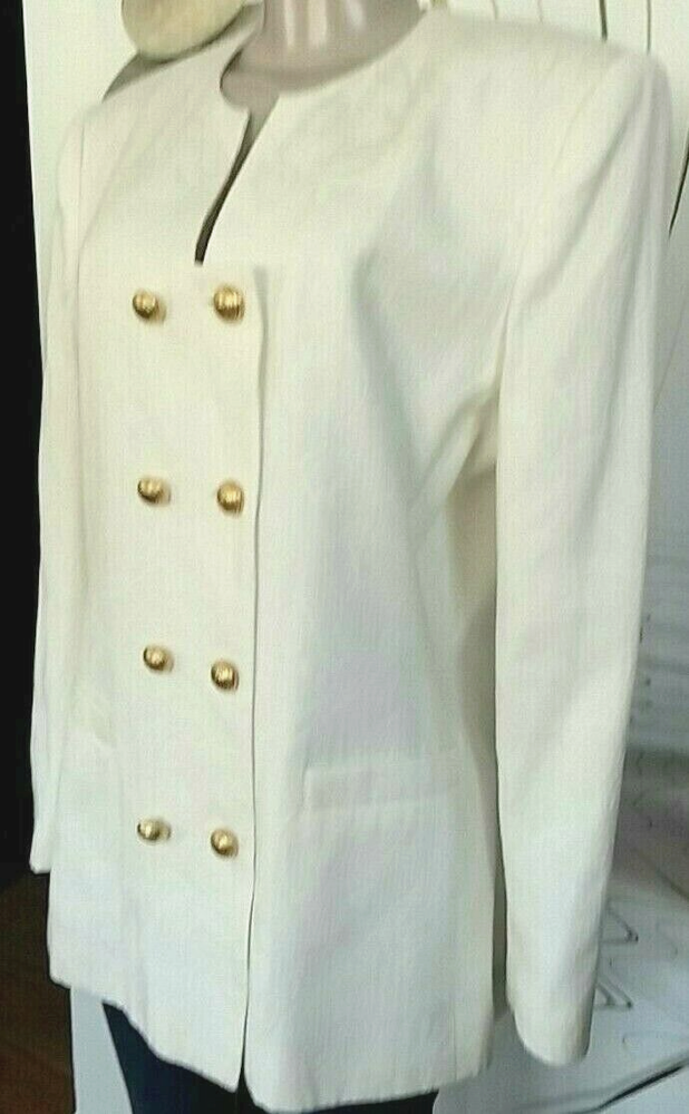 Christmas Sale! New EX.COLLECTION Women's Jacket Double Breasted Lining Sz L/14-image