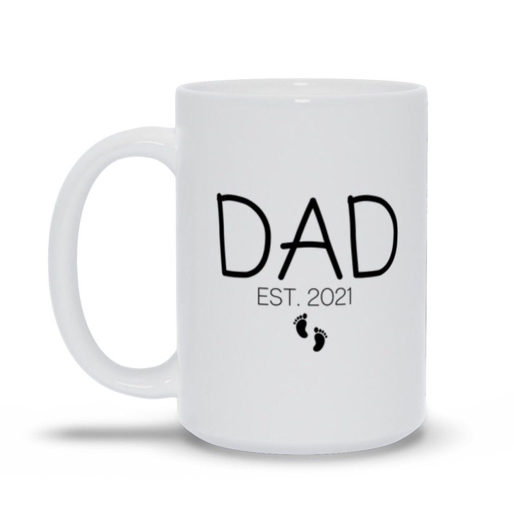 Personalized Dad Est Mug Custom Birthday Mug Coffee Mug For New Dad Dad To Be