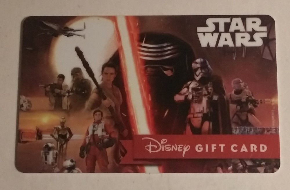 Disney Star Wars Gift Card Empty No Balance 001-image