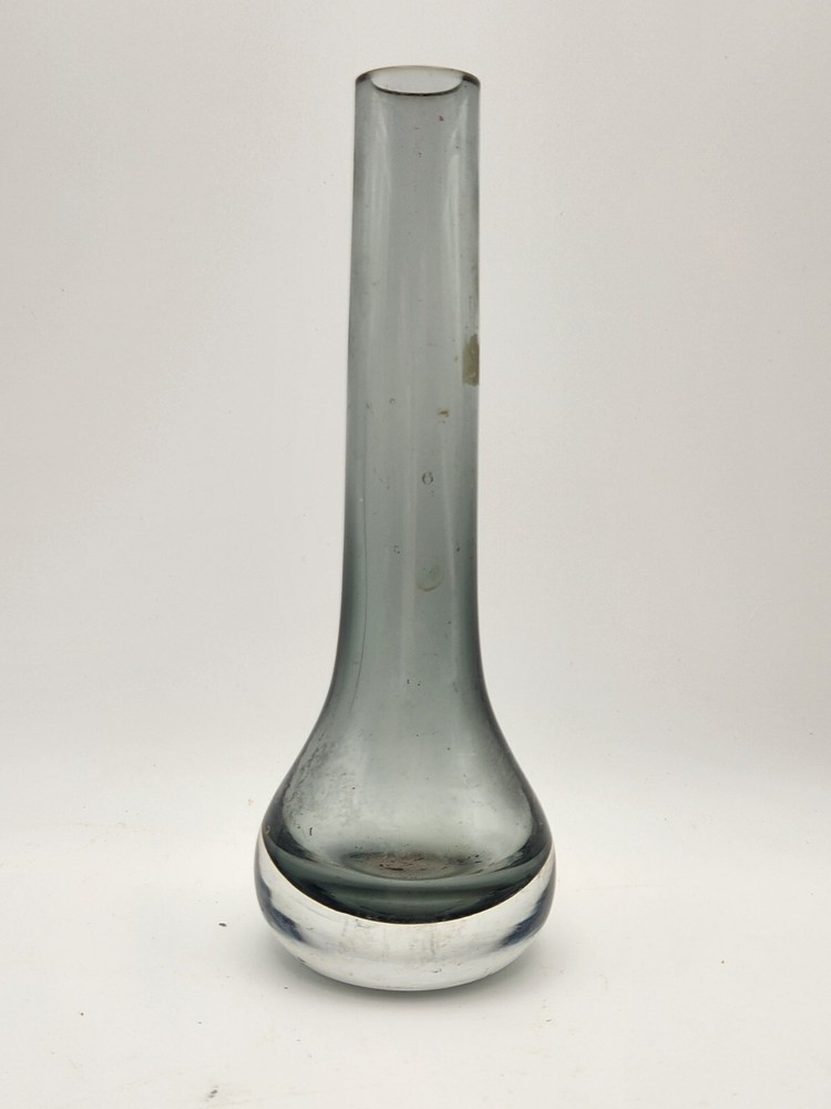 Vintage Thick Heavy glass Vase. Smokey Colorful. Not Cleaned!