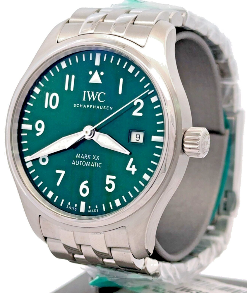 IWC PILOT'S WATCH MARK XX -IW328206 - 40 MM - Green Dial - BRAND NEW !