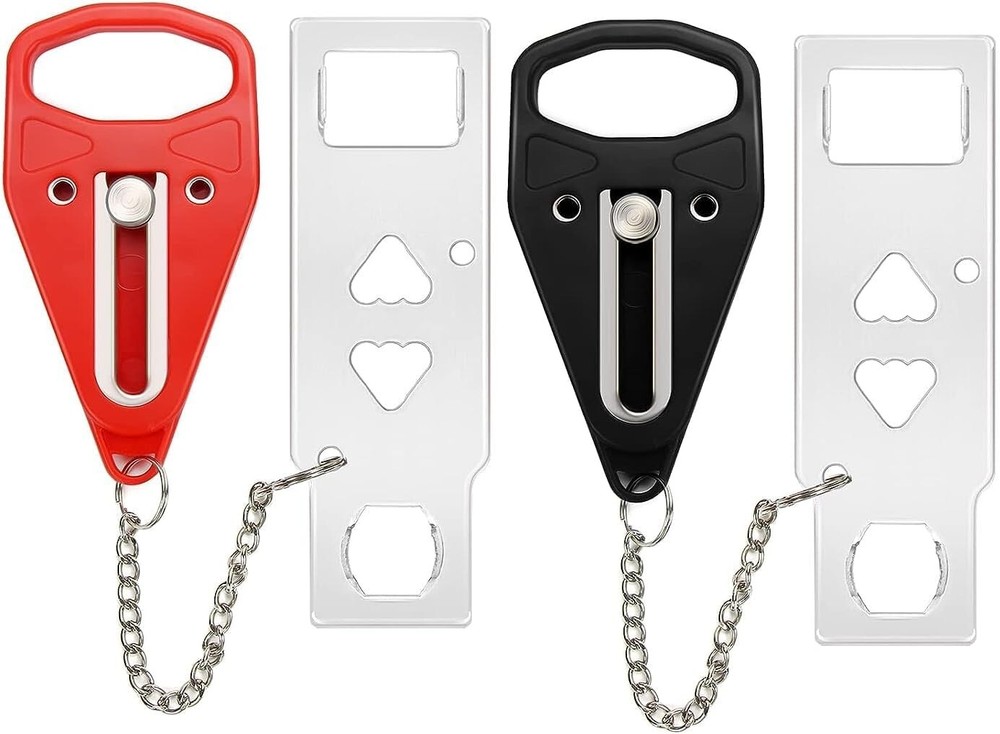 Portable Door Lock 2Pack Extra Lock for Additional Privacy and Safety in Home...