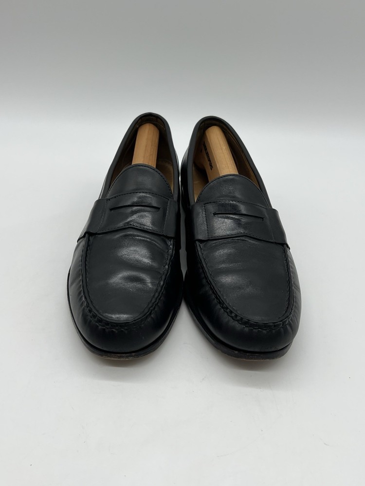 Allen Edmonds Cameron Black Leather Penny Loafers for Men Size 14B Dress Shoes