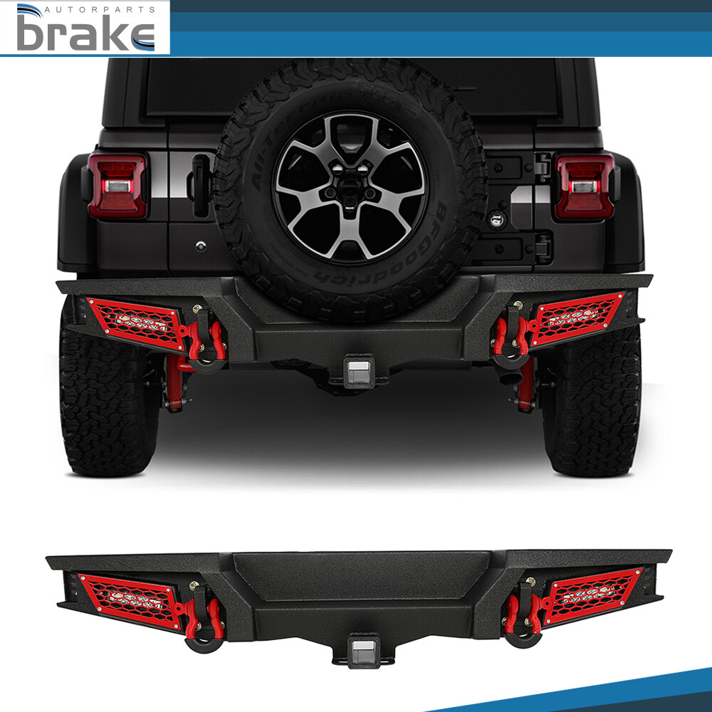 Jeep Wrangler JL Textured Steel Rear Bumper Compatible with 2018-2021 Models