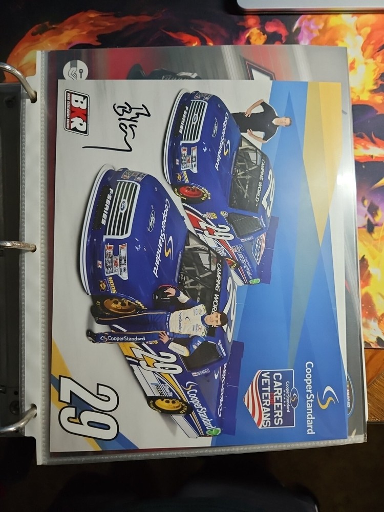 Ryan Blaney Autographed Hero Card