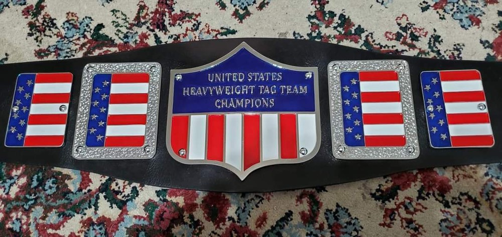 Nwa United States Heavyweight Tag Team Wrestling Championship Belt 4mm Zinc