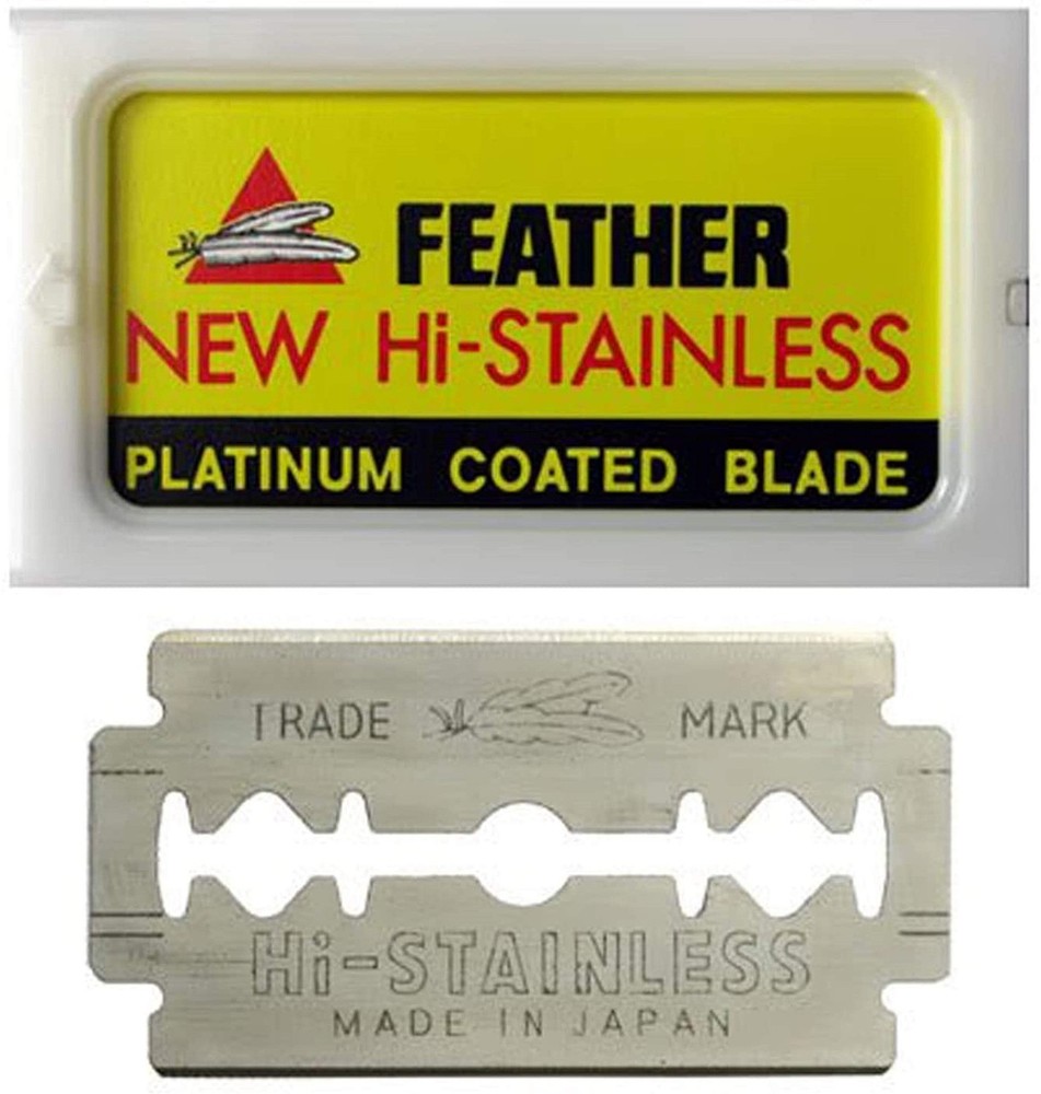 50 Platinum-Coated Stainless Steel Double Edge Safety Razor Blades-image