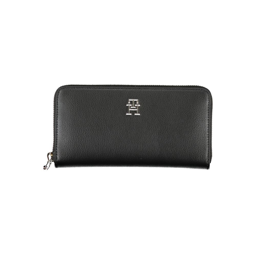 Tommy Hilfiger Black Polyester Slim Bifold Wallet for Men