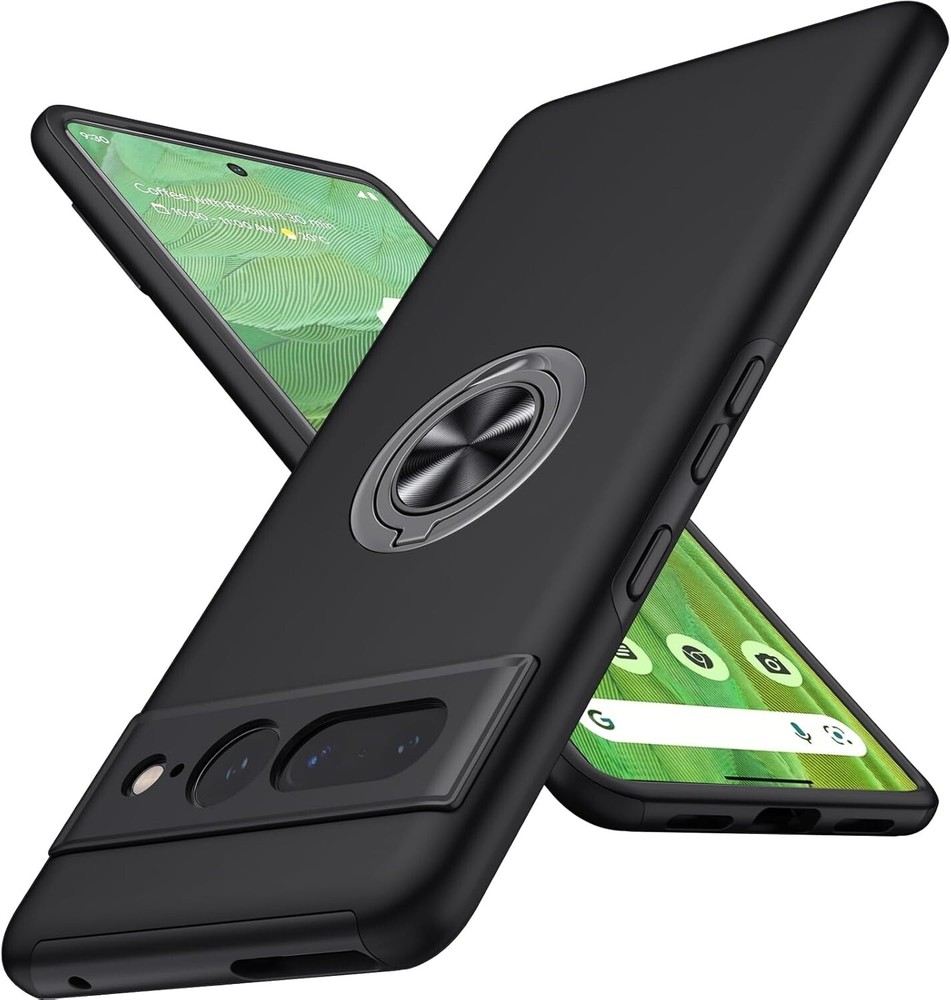 For Google Pixel 7 Pro 5G Case With Military Grade Cover & Ring Holder Kickstand