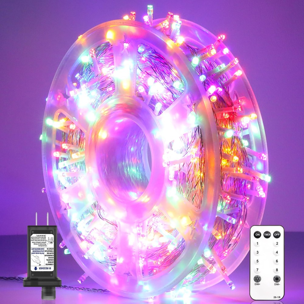 246FT 600 LED Waterproof Christmas String Lights with Remote for Outdoor Decor