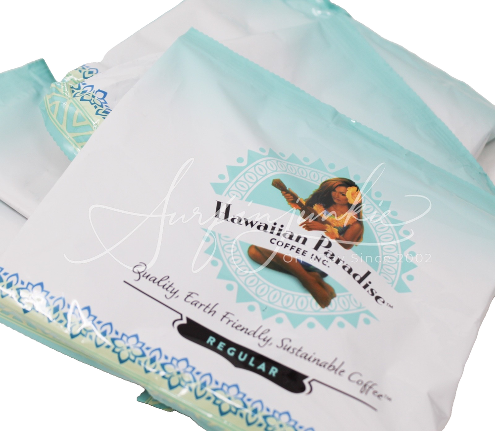 Hawaiian Paradise Ground Coffee Inc Single Use Packets One Pot 24 Pc Set Sealed