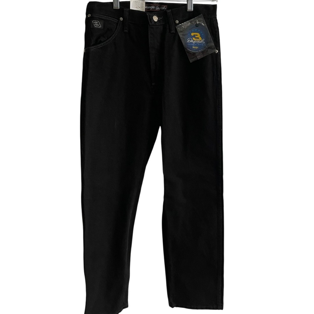 Wrangler Dale Earnhardt #3 Jeans Mens 31x30 Black Legendary VTG Denim NASCAR NWT