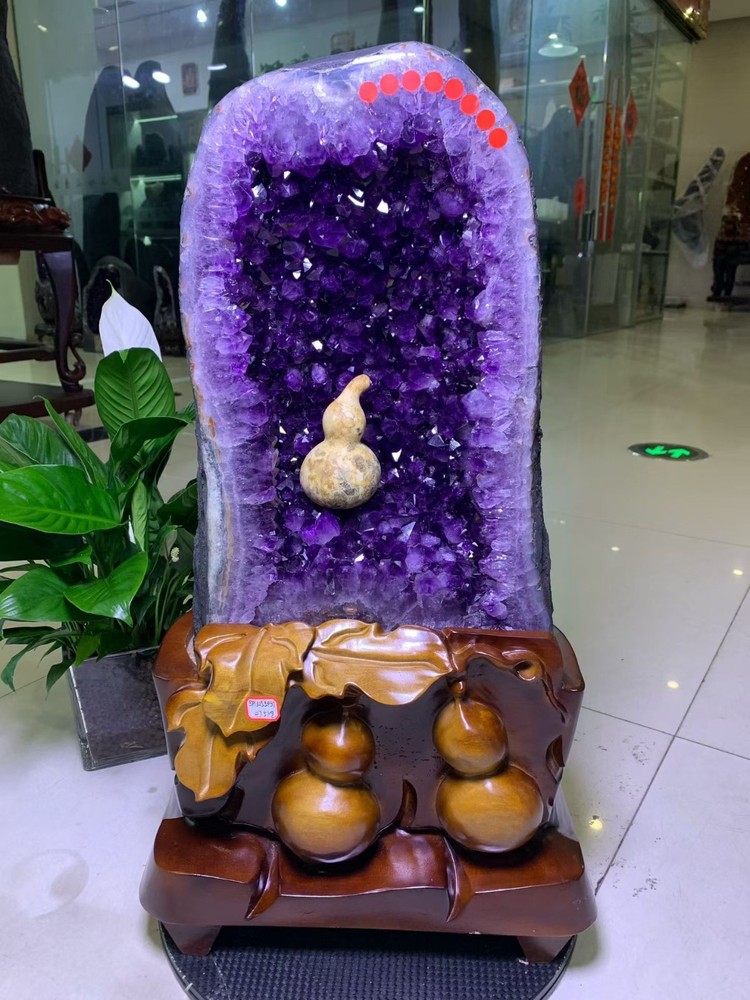 100.5LB Large Natural Amethyst Geode Cathedral Crystal Cluster Specimen Healing