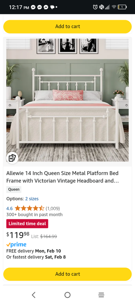 queen size bed frame metal