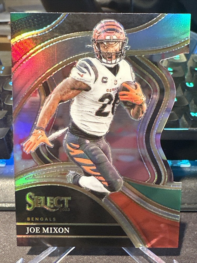 2023 Panini Select Club Black Green Die Cut Joe Mixon #255 Bengals
