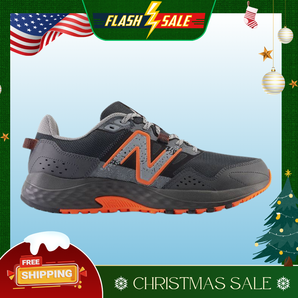 [FASH SALE] New Balance 410 v8 Men's Sneakers(Width 4E) Black Cayenne-image