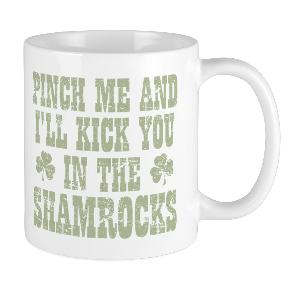 CafePress Shamrocks Mug 11 oz Ceramic Mug (1734618256)