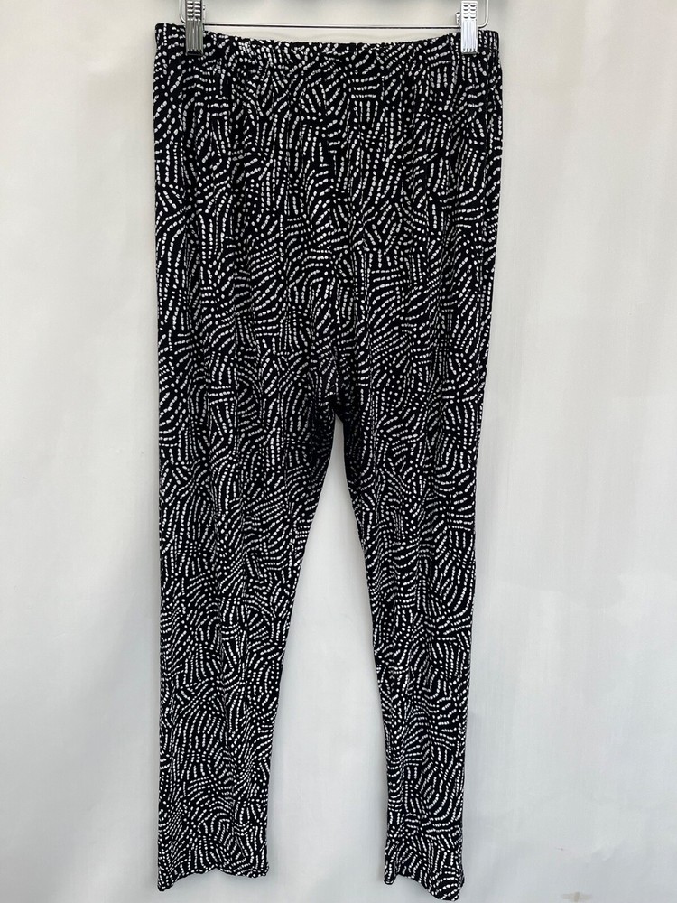 Harem trousers size xxl black white W38