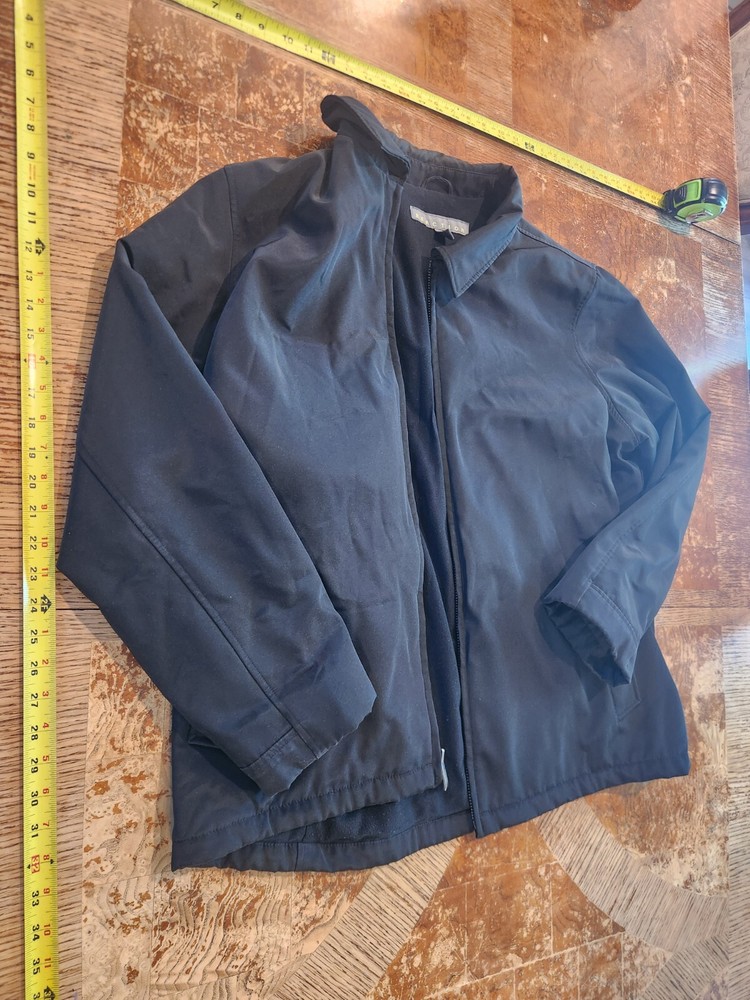 Kenneth Cole Reaction Men's 2XL Black Coat Jacket Full Front Zip #S30-image