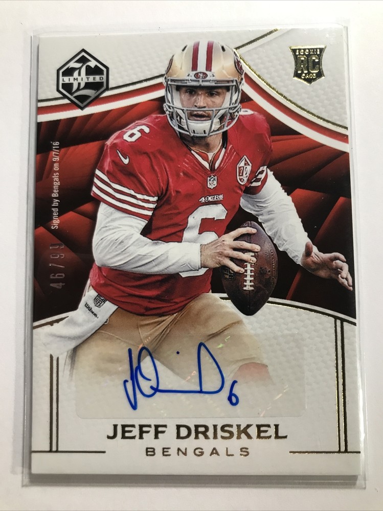 Jeff Driskel 2016 Limited ROOKIE RC AUTO SP 49ers Bengals AUTOGRAPH /99