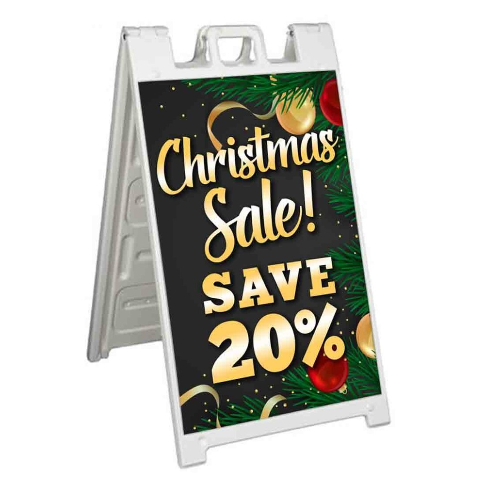 CHRISTMAS SALE SAVE 20% Signicade 24x36 A Frame Sidewalk Sign Double Sided-image