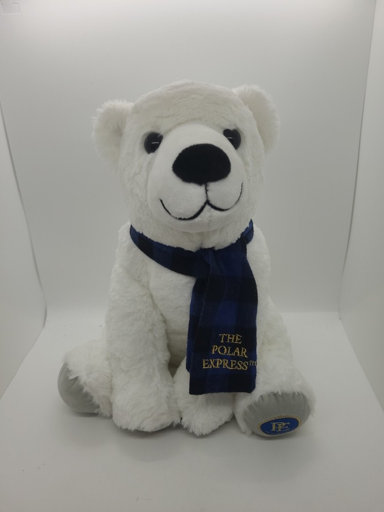 Polar Express White BEAR Stuffed Animal Plush 13