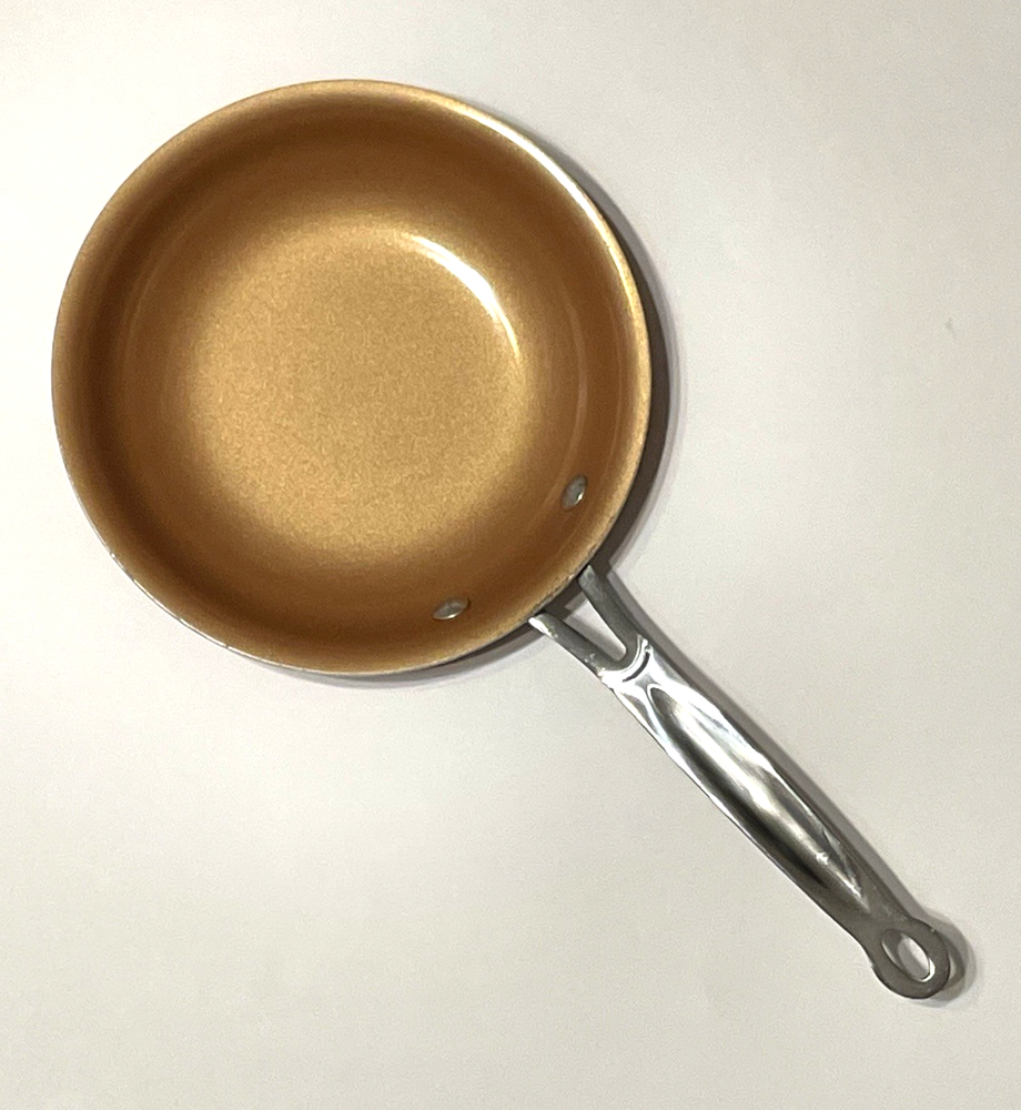 Red Copper 8-Inch Ceramic Infused Nonstick Fry Pan by BulbHead