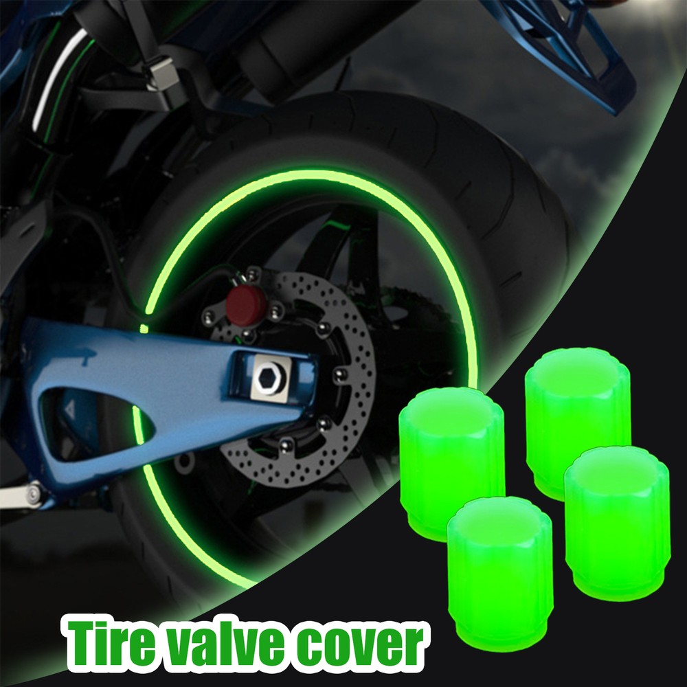 4PCS Car Auto Wheel Tire Tyre Air Valve Stem LED Light Caps Cover Accessories