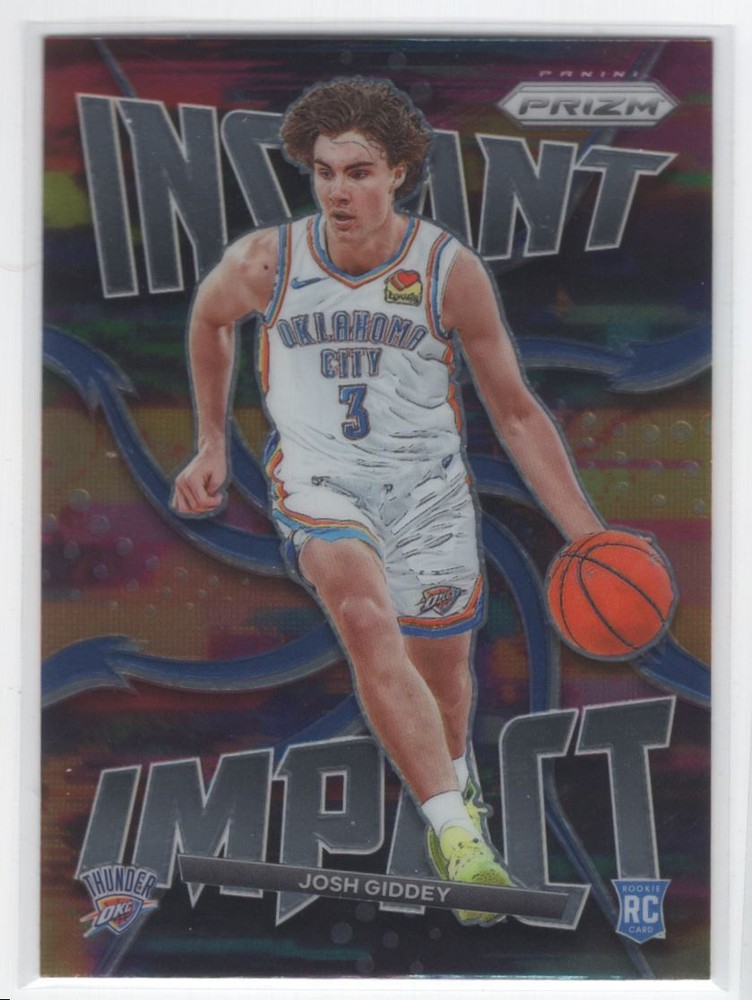 #4 2021-22 Panini Prizm Instant Impact Josh Giddey Rookie Oklahoma City Thunder
