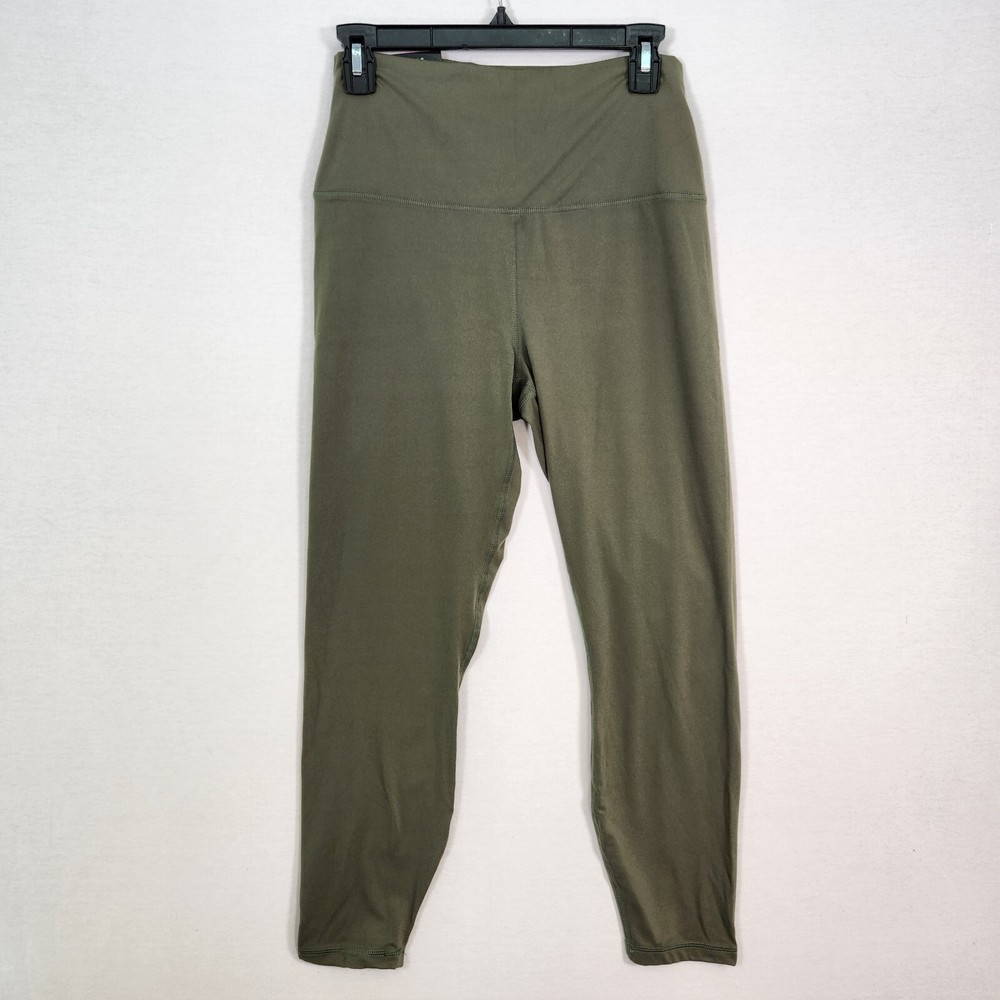 Members Mark High Rise Womens XL Athletic Leggings in Green-image