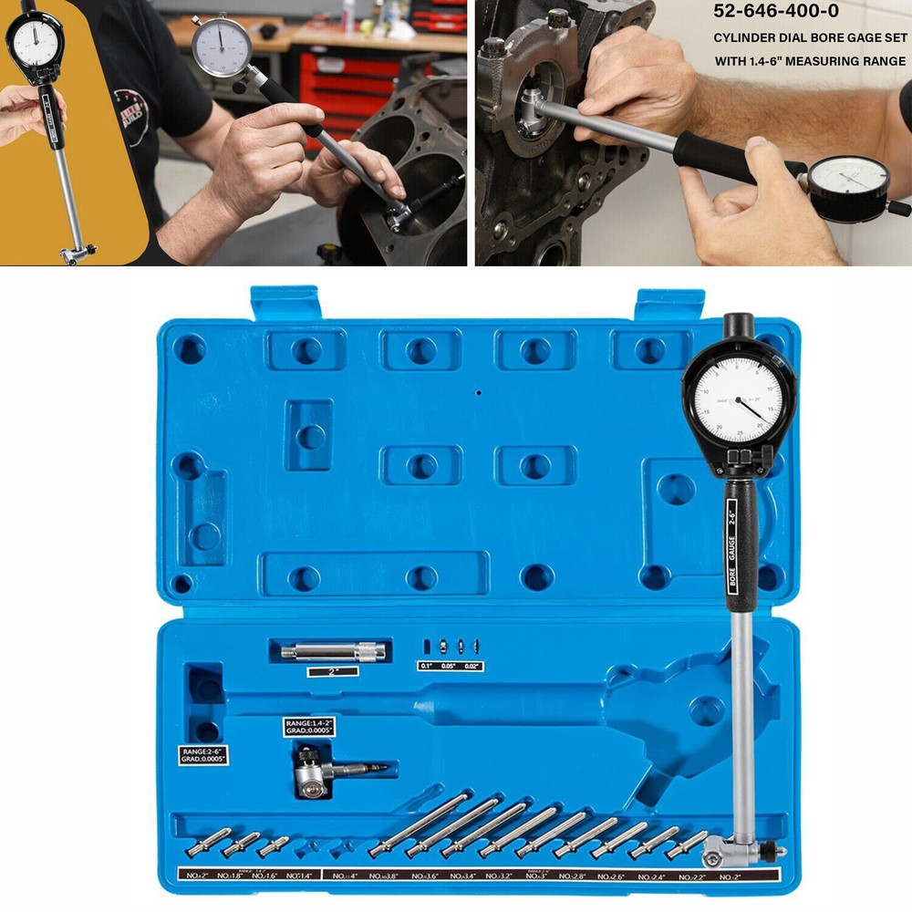 Dial Indicator Bore Gage Gauge Kit 1.4