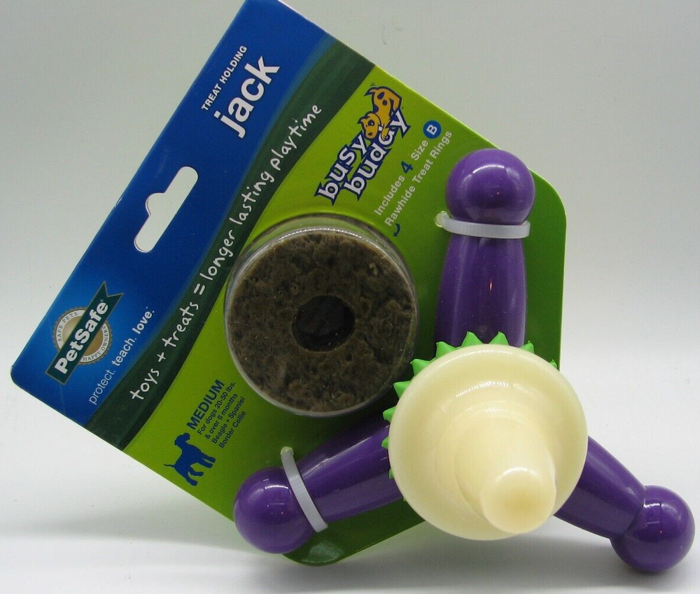 PetSafe Busy Buddy JACK Dog Toy Strong Chewers Fetch Chew Toy LARGE FREE SHIP