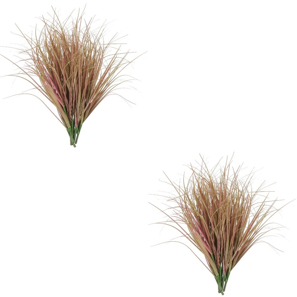 Set of 2 artificial tall grass decor for home or office