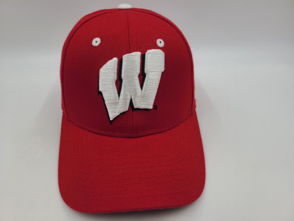 University of Wisconsin Badgers Zephyr Adjustable Hat Cap Dad Men Women NCAA Red
