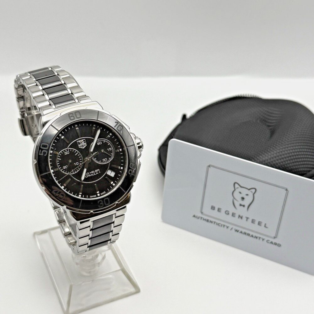 Tag Heuer Formula 1 Chronograph CAH1210 41mm Mens Black Watch