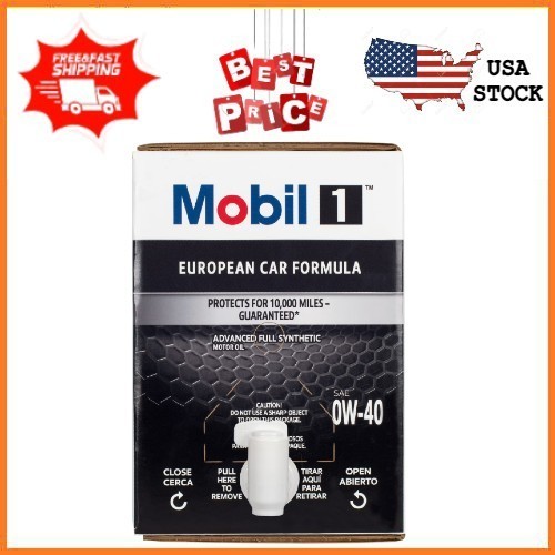 NEW Mobil 1 FS European Car Formula Full Synthetic Motor Oil 0W-40, 12 Quart