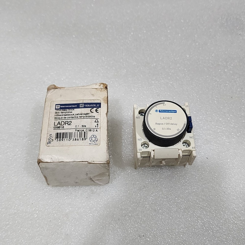SQUARE D LADR2 OFF DELAY TIMER 0.1-30S 038618 TELEMECANIQUE