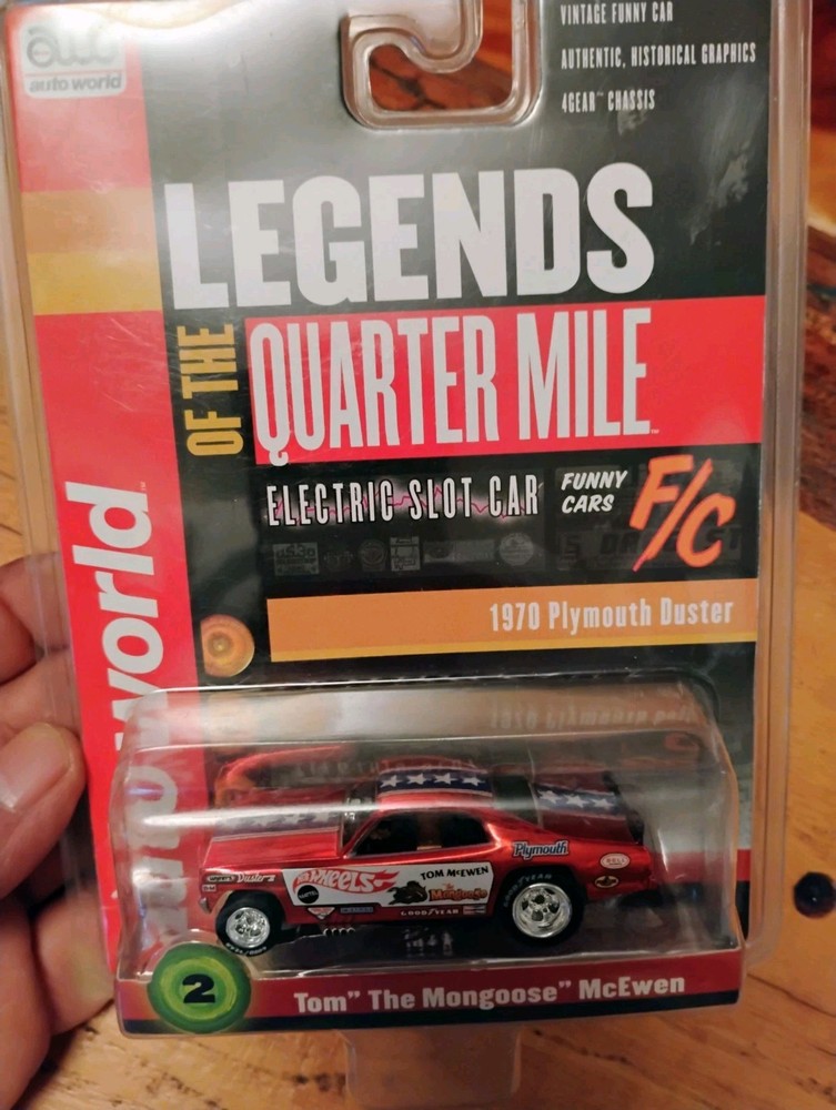 Auto World Legends Of The Quarter Mile Electric Slot Car 1970 Plymouth Duster...