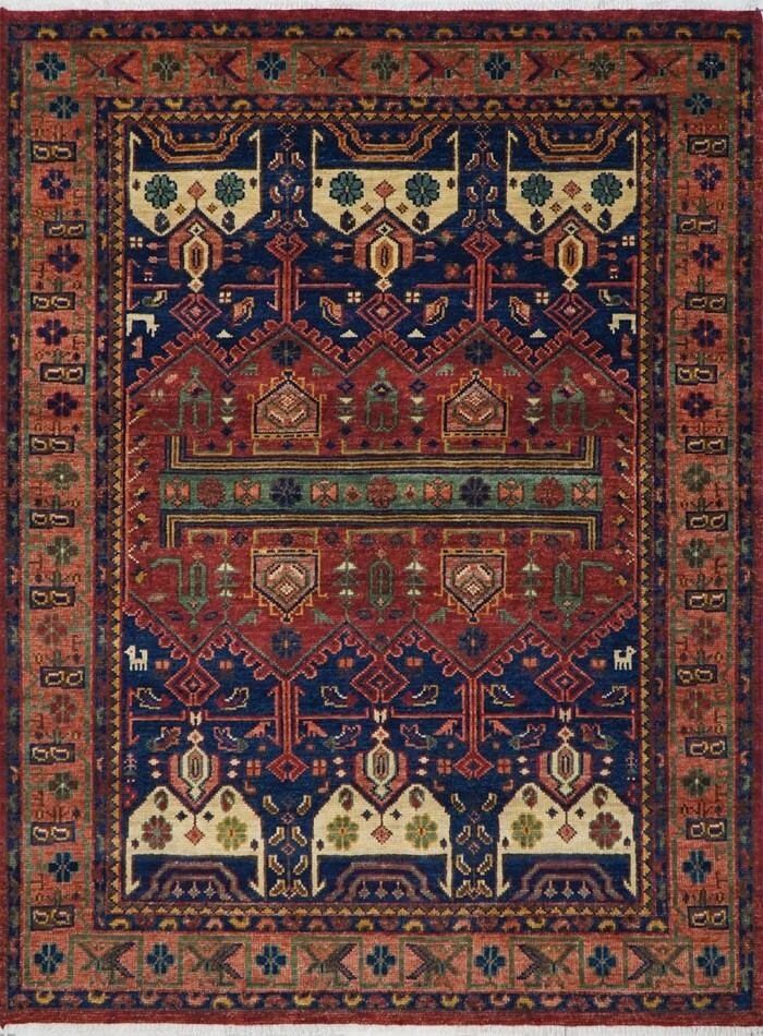 Hand-Knotted 100% Wool Pottery Barn Nicolette Cardinal Red Area Rug Custom Design