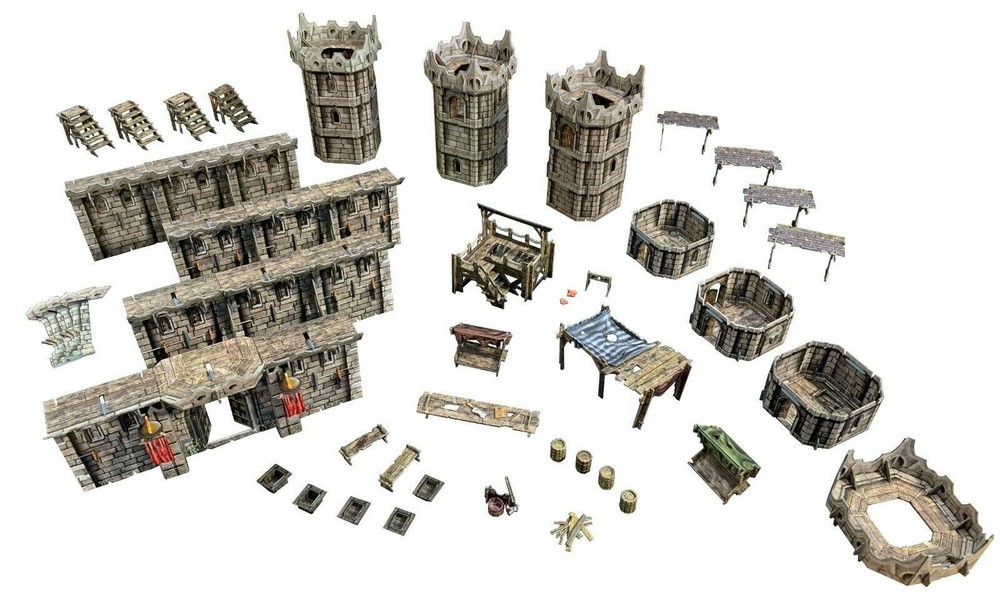 PRESALE Citadel Fantasy Terrain Set - D&D Warhammer DND Castle Fortress THG-image