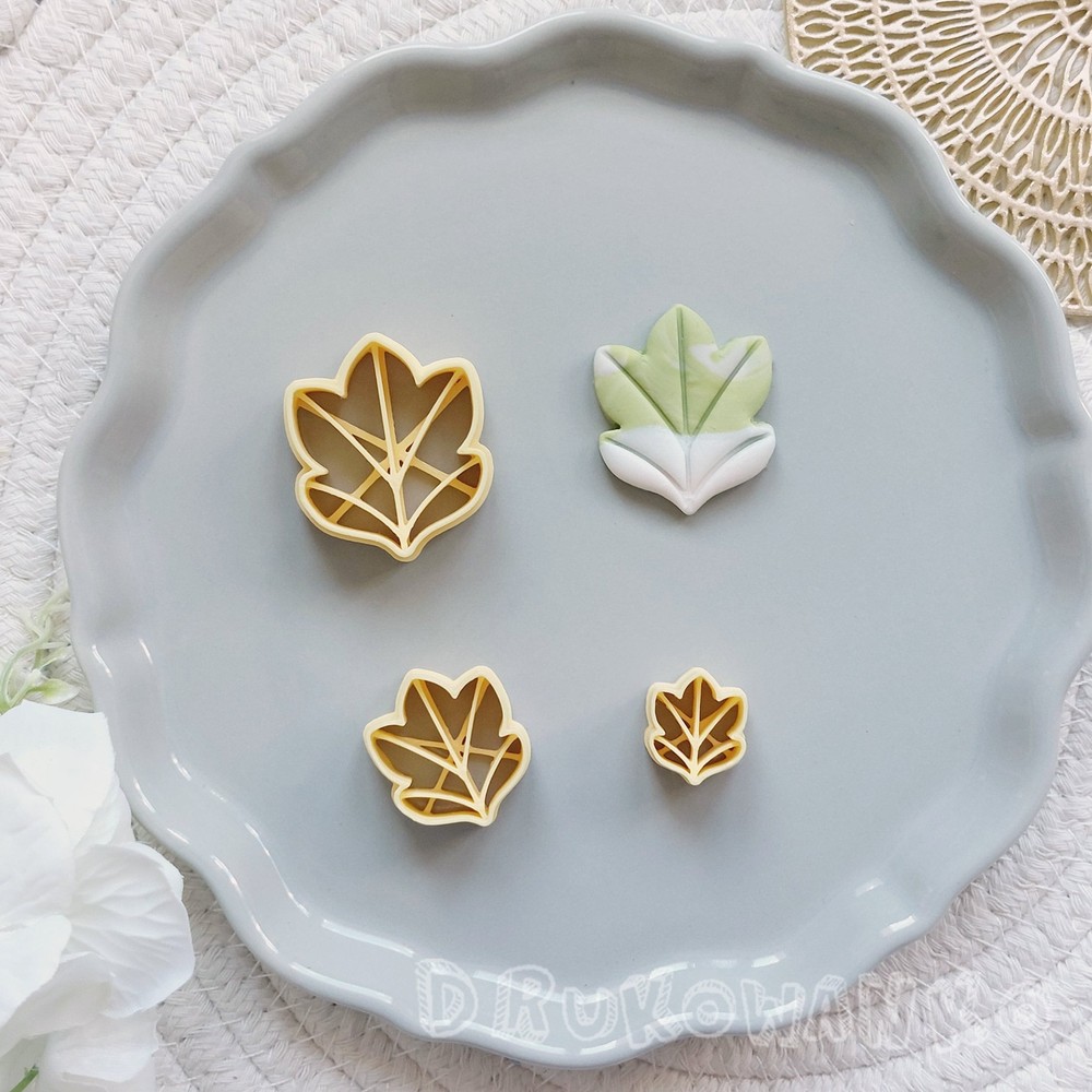 Leaf Natural Nature Spring Flower Tree 8 Polymer Clay Cutter For Earring