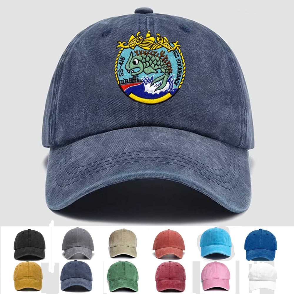 Custom Embroidered Hat SS-415 USS Stickleback, Veteran Cap, Trucker Hat, Gift