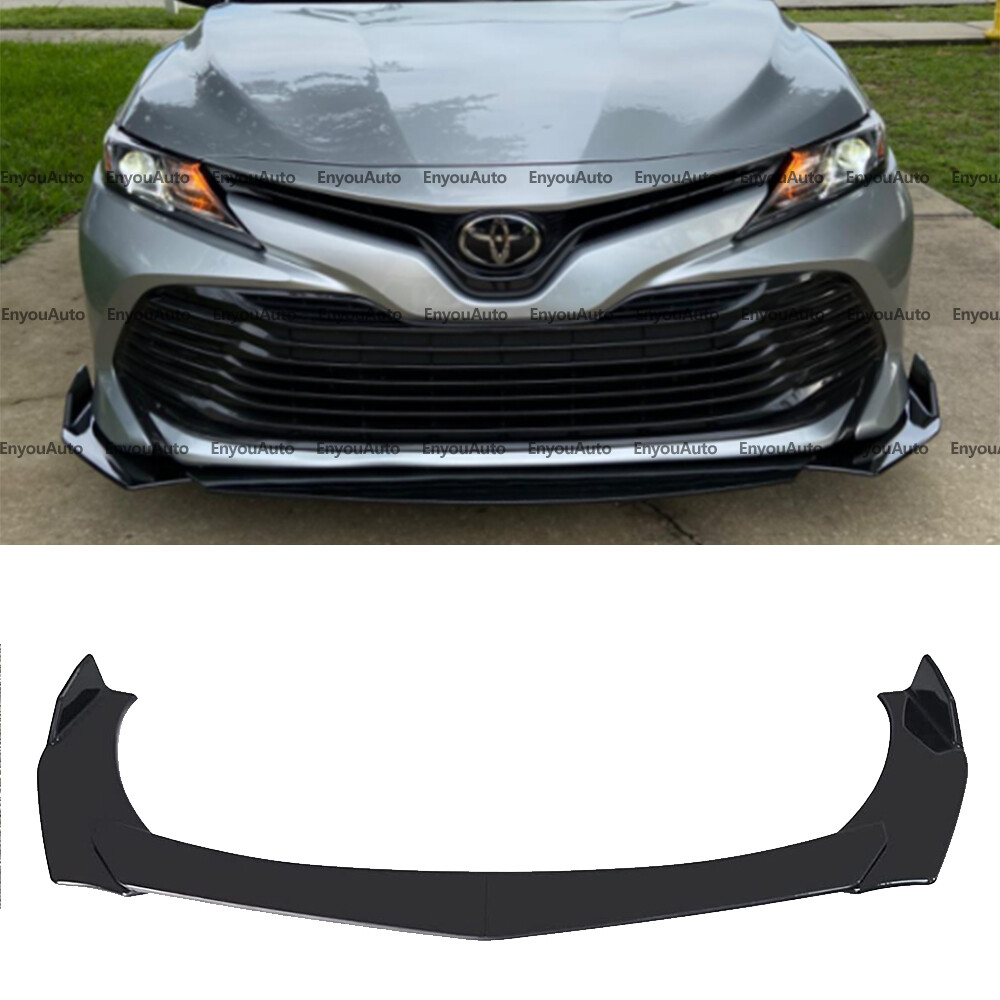 Universal Glossy Black Front Bumper Lip Spoiler Splitter for Toyota Camry