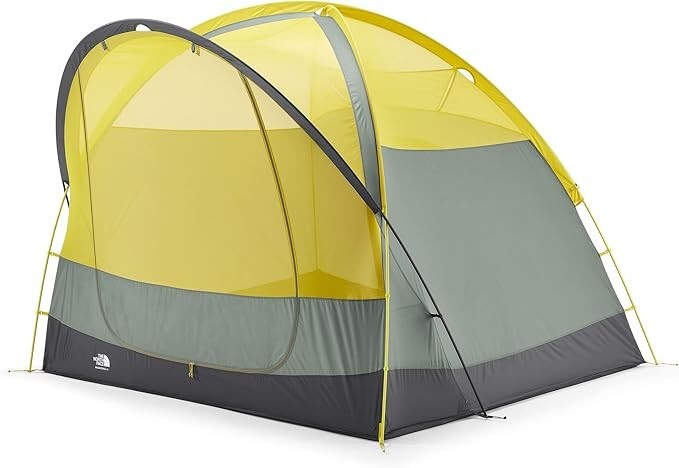 The North Face Wawona 4-Person Tent in Agave Green and Asphalt Gray  