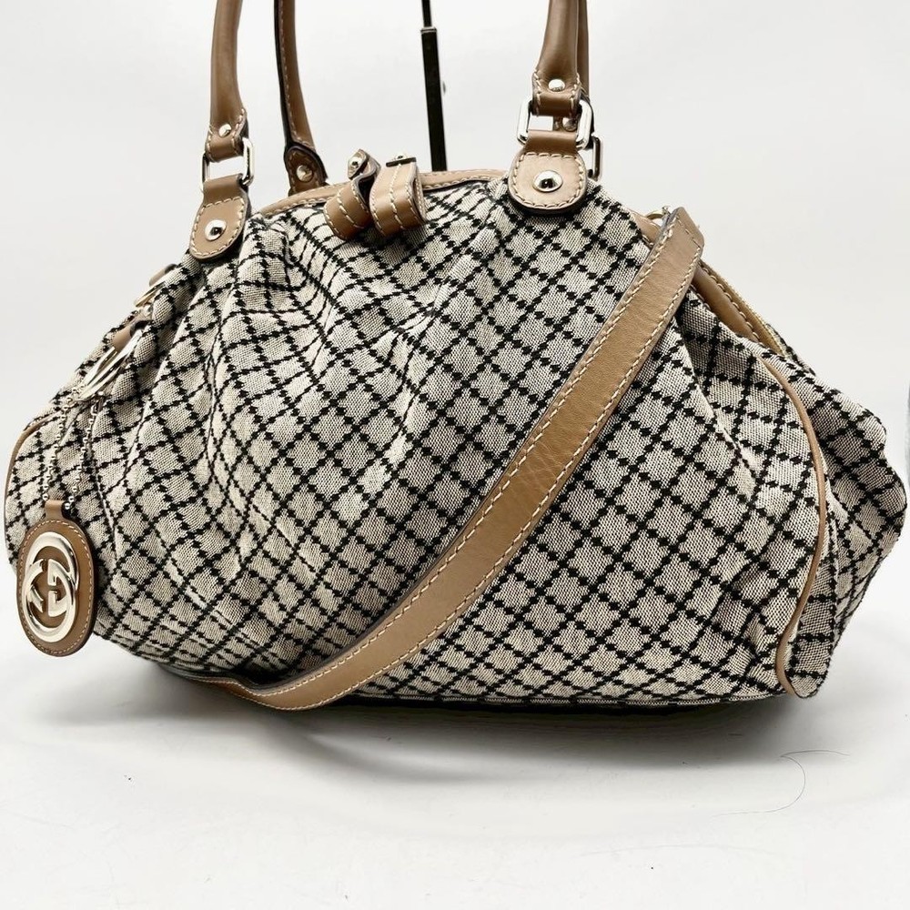 Gucci Sookie 2Way Black Diamante Tote Shoulder Bag Pre-Owned