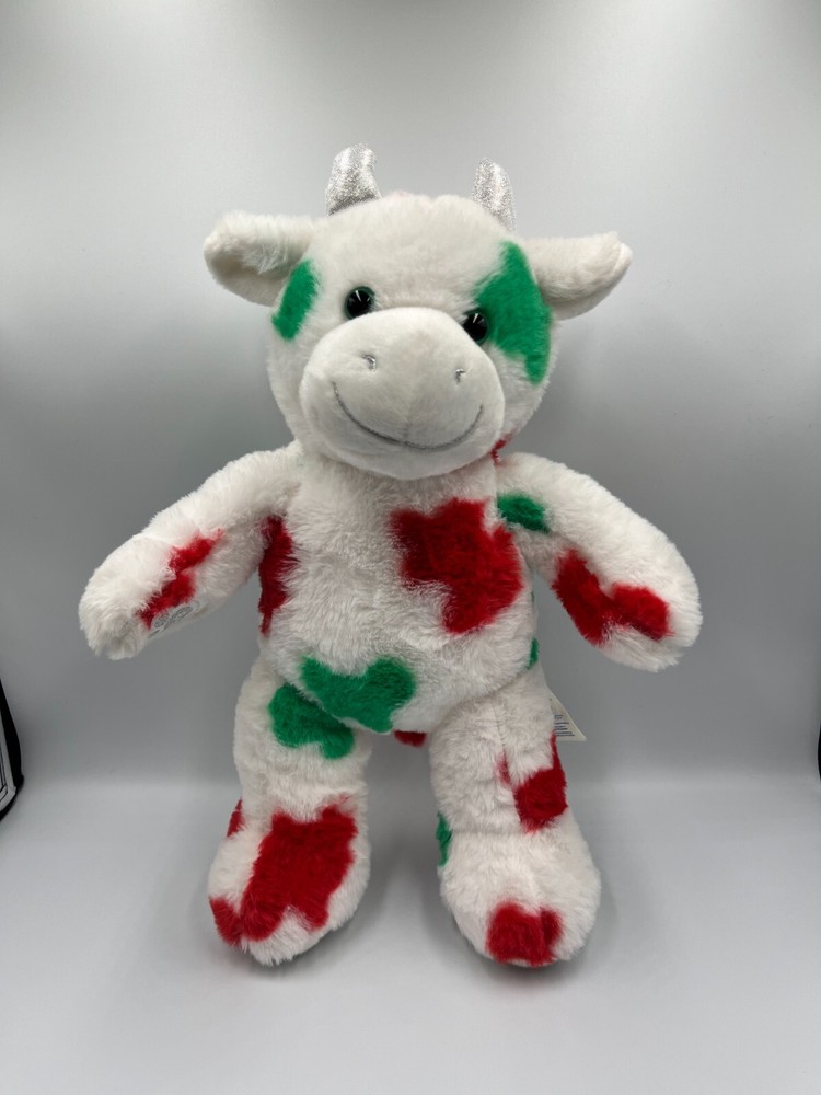 Build A Bear Mooey Christmas Cow Plush 16
