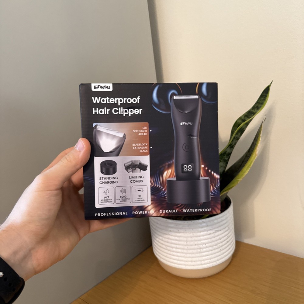Enssu Waterproof Cordless Hair Clipper for Men and Women