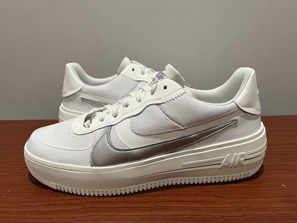 Nike Air Force 1 PLT.AF.ORM Summit White Silver DJ9946 101 Women's Size 11.5